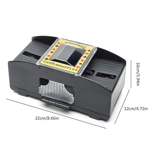 Automatic Poker Card Shuffler, Battery Operated Electric Shuffling Machine