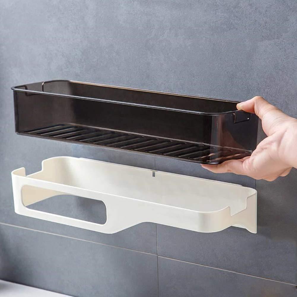 Rack Organizer-Wall Mounted Plastic Shampoo Shower Holder Containers and Supplements for Kitchen Rack